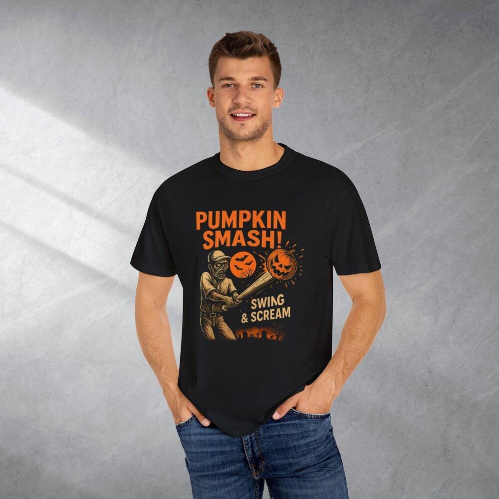 Halloween Shirt With Baseball, Cool Monster Anime Sport Shirt, Pumpkin